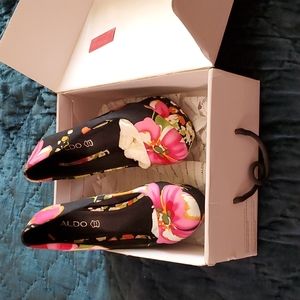 Wedge floral heels by Aldo